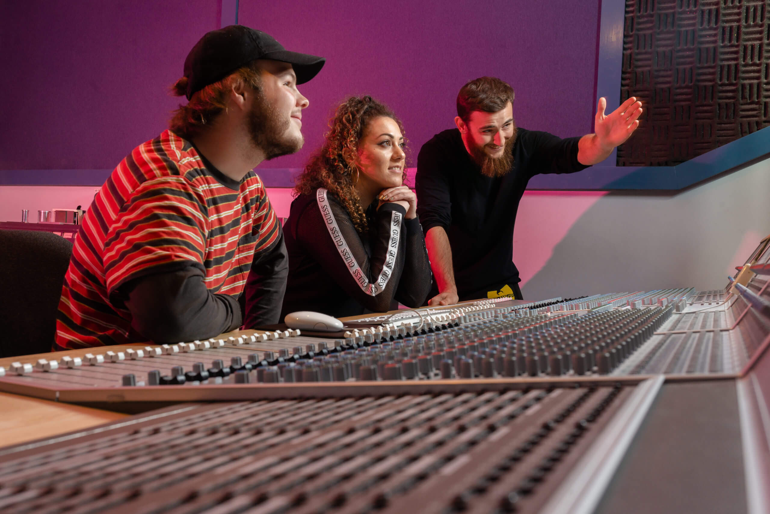 Audio Students at Audio Desk