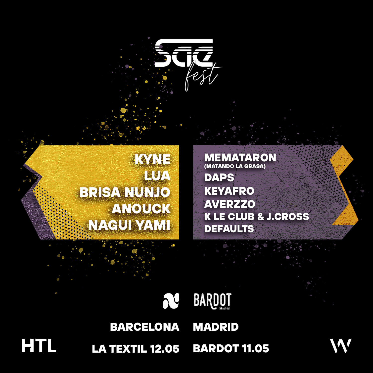 Line-up del SAE Fest SAE Fest