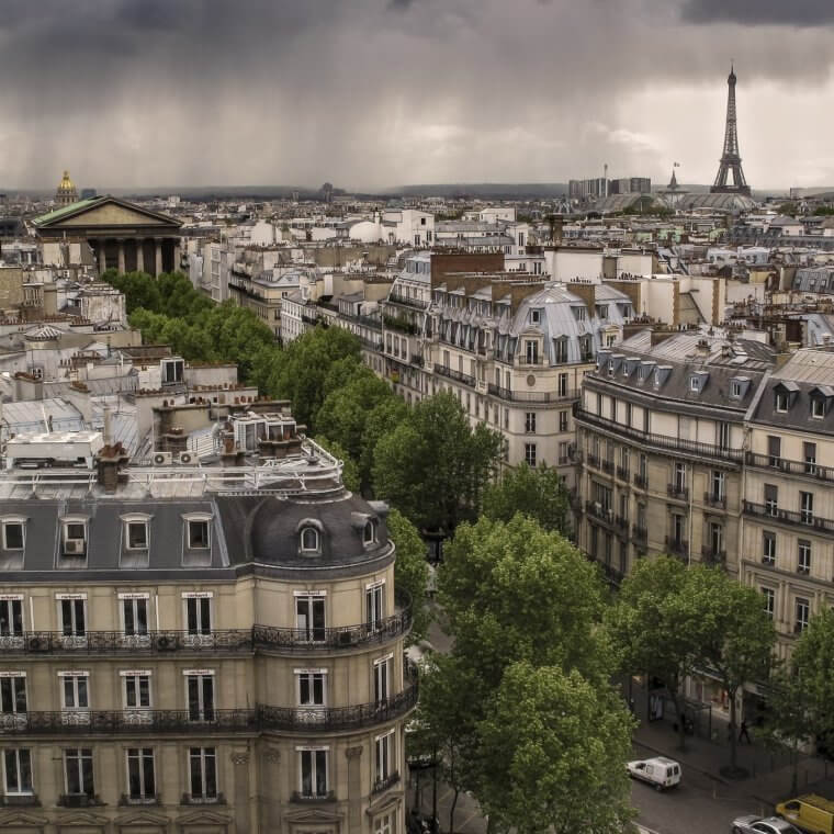 Vue aérienne de Paris