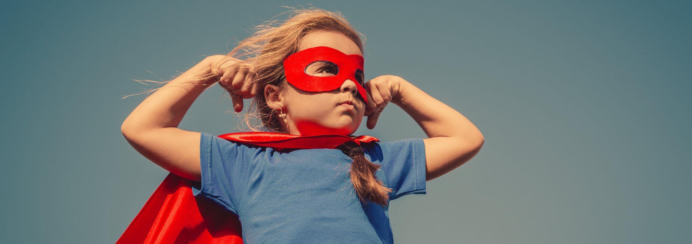 Child superhero portrait Fondation AD Education