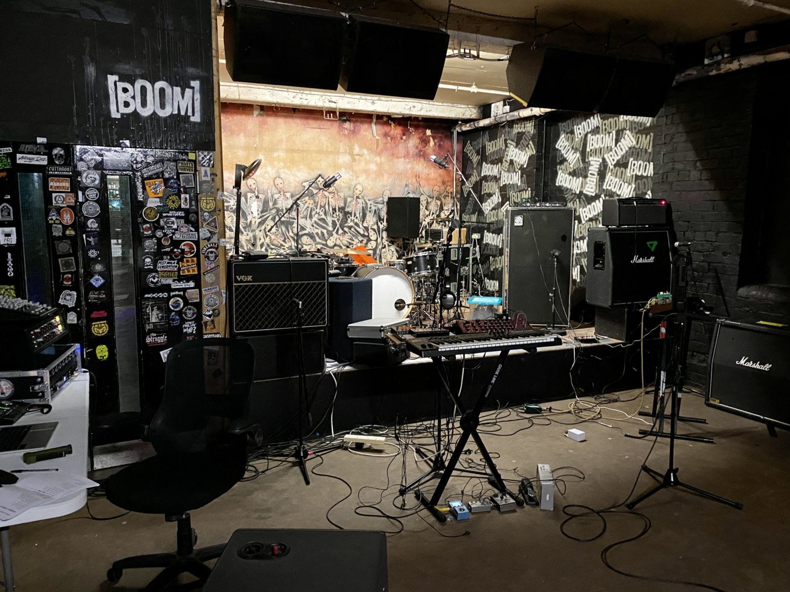 Final project 'wet' recording at BOOM venue, Leeds