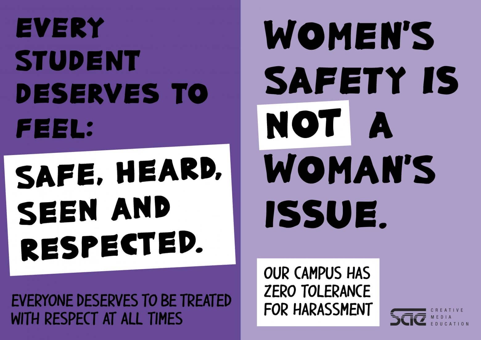 International-Womans-Day-SAE Zero Tolerance at SAE