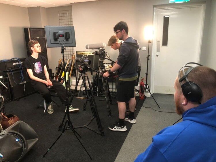 Paul Mackow on set 