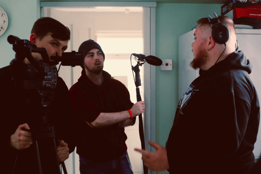 Paul Mackow student on set