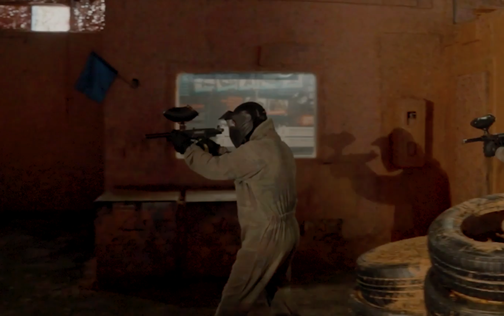 SAE Liverpool students work on creating video content for local business, Paintballing Liverpool.