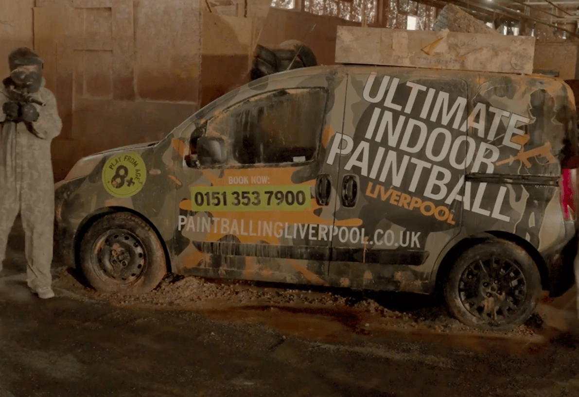 SAE Liverpool students gain valuable experience creating content for Paintballing Liverpool
