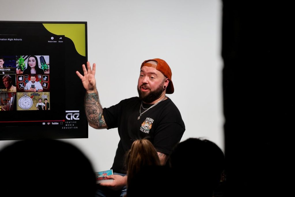 Lewis Hancox delivers masterclass at SAE Freshers Week