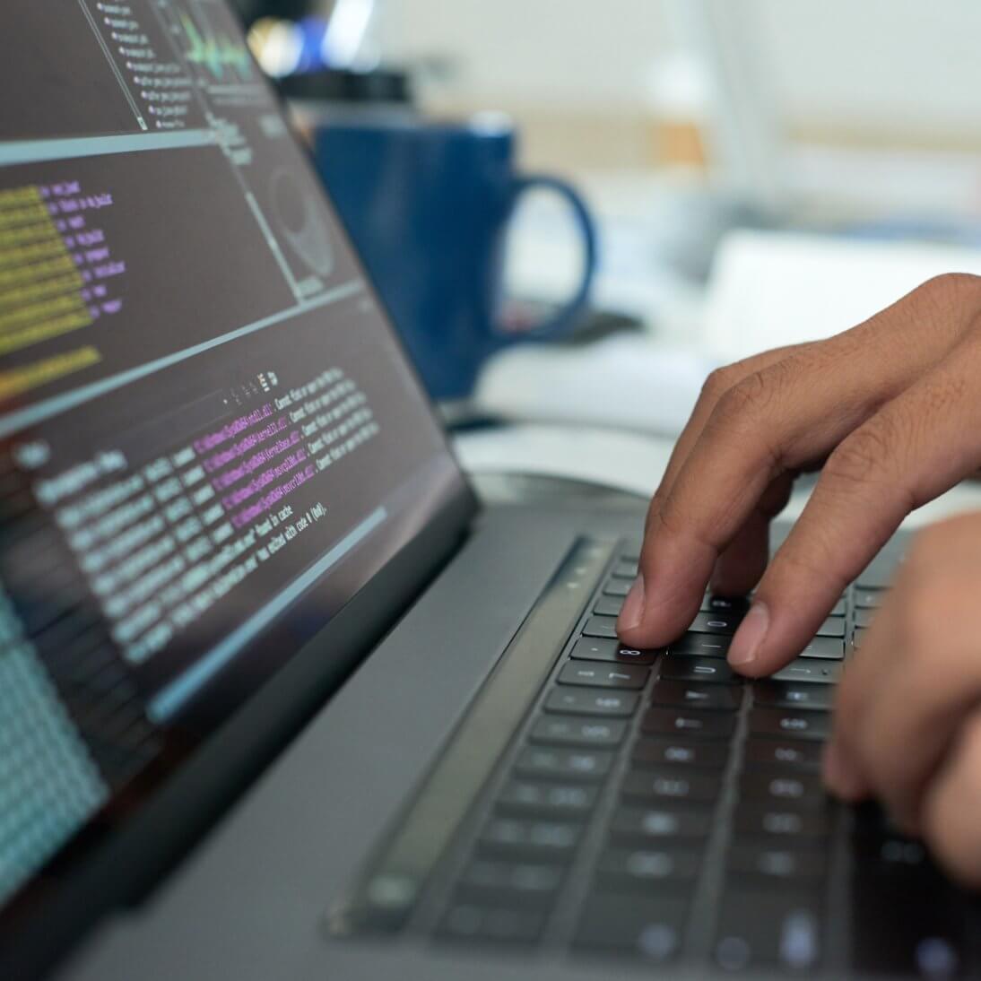 Working on code web app development