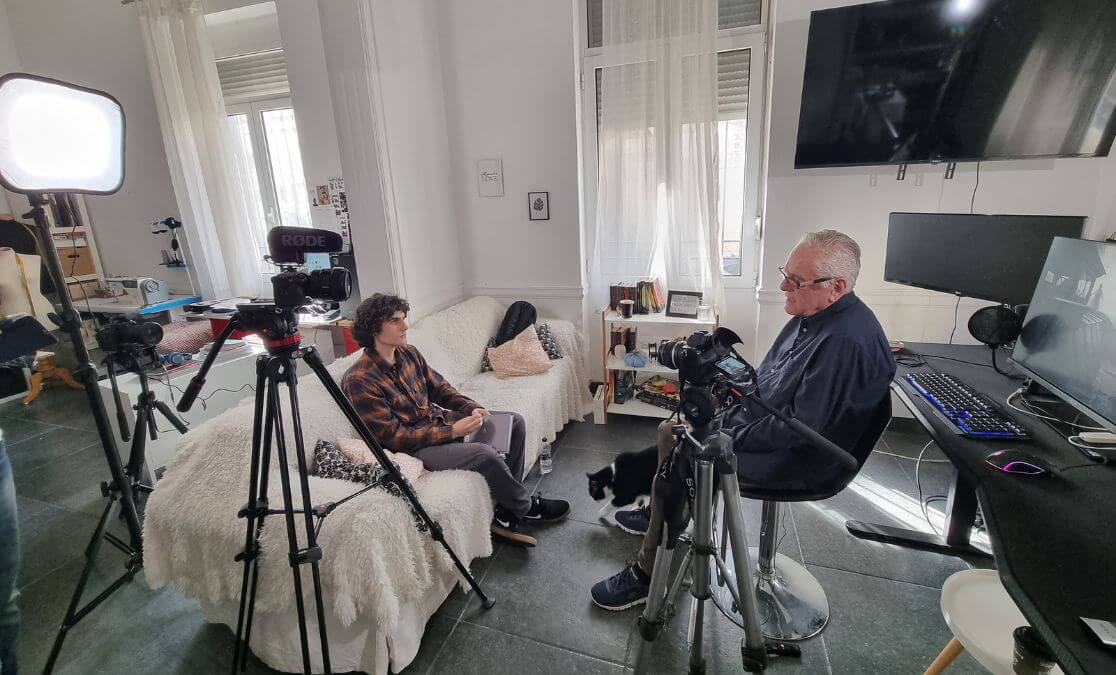 Backstage Δημήτρης Δημητριάδης Γιώργος Μαυροψαρίδης