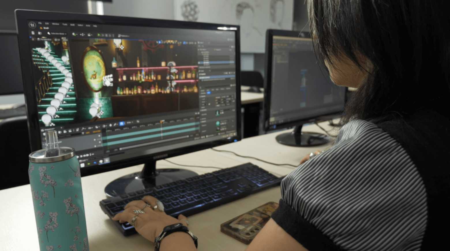 Animation students
